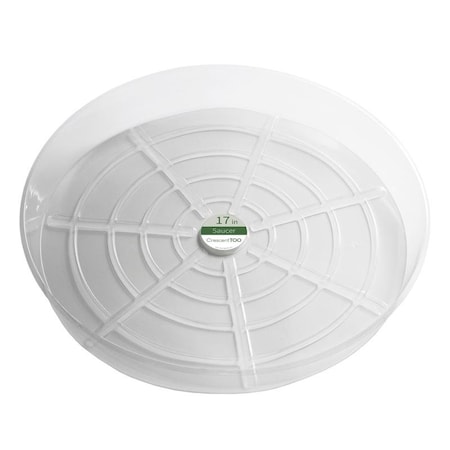 Crescent Too Crescent Too 17 in. D Plastic Plant Saucer Clear BV170S00C